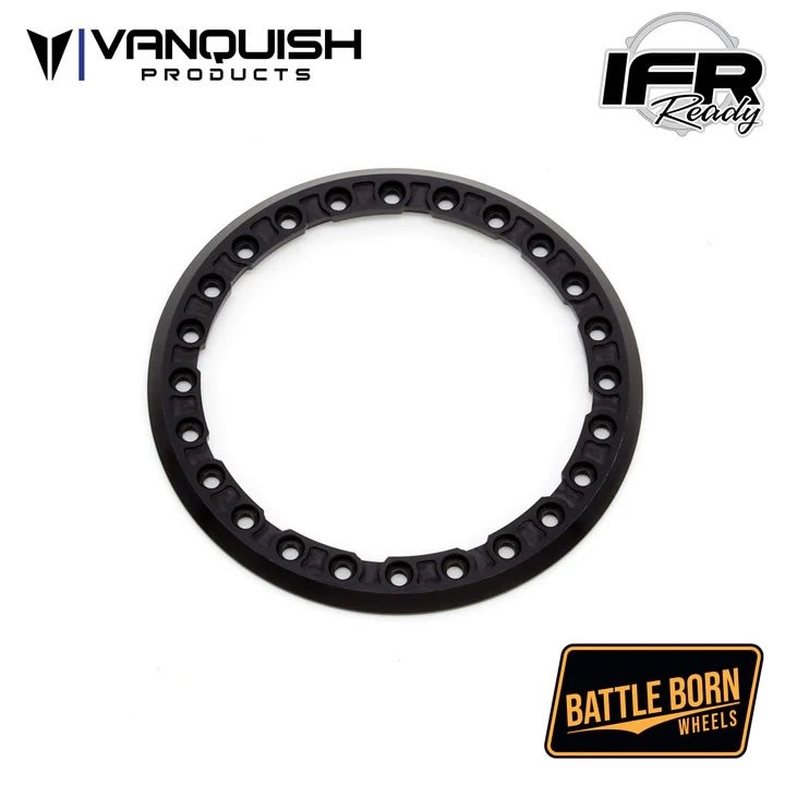 Vanquish Products Battle Born Wheels 2.2" Notched Beadlock Ring - Black (1)