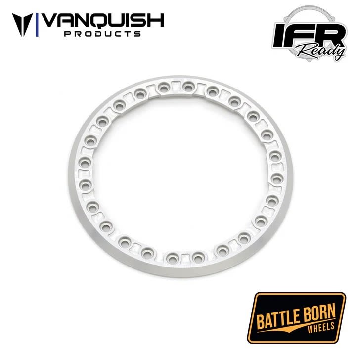 Vanquish Products Battle Born Wheels 2.2" Notched Beadlock Ring - Clear (1)