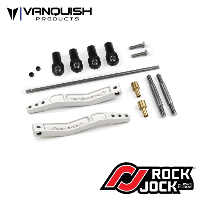 Vanquish Products Rock Jock Antirock Yeti Sway Bar V3 Clear Anodized