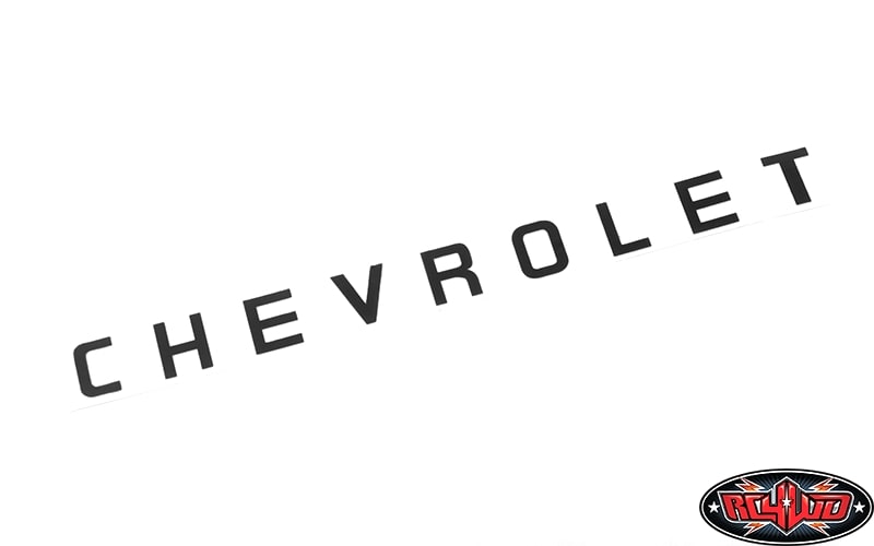 RC4WD Rear Metal Logo for Axial 1969 Chevrolet Blazer (Black)