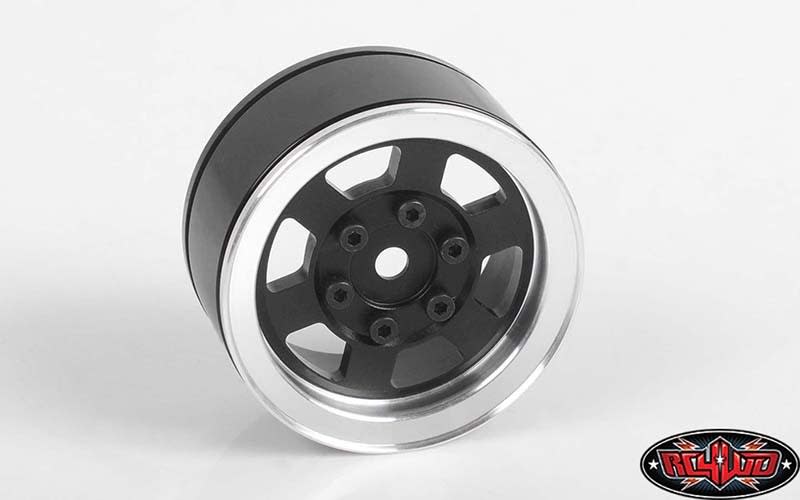 RC4WD Six-Spoke 1.55" Internal Beadlock Wheels (Black) (4)