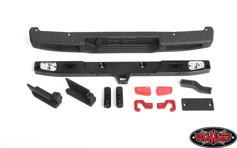 RC4WD OEM Rear Bumper with Drop Hitch for Axial 1/10 SCX10 III Jeep JT Gladiator
