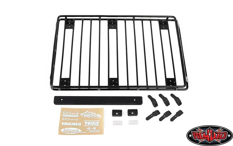 RC4WD Steel Tube Roof Rack W/ Rear Utility Lights for Axial 1/10 SCX10 III Jeep JLU Wrangler