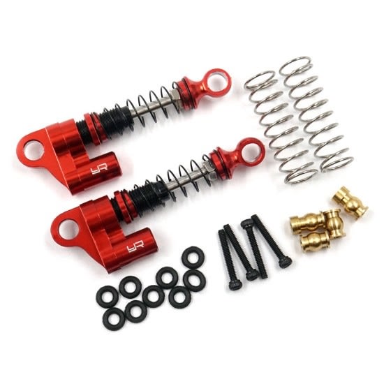 Yeah Racing Aluminum Shocks for Axial SCX24 - Red (2)