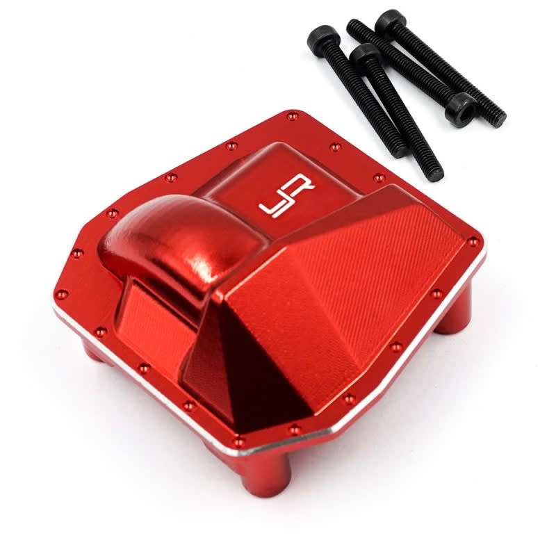 Yeah Racing Aluminum Diff Cover for Axial SCX6 - Red