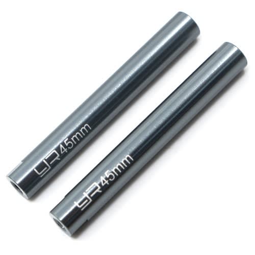 Yeah Racing Threaded Aluminum Link Pipe 6x45mm (2) Gunmetal