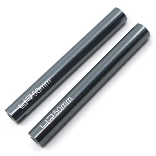 Yeah Racing Threaded Aluminum Link Pipe 6X50mm (2pcs) Gunmetal