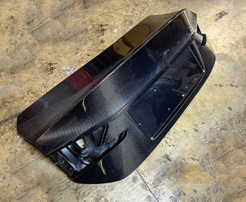 RR Racing duckbill style carbon fiber trunk Lexus RCF/RC300/RC350