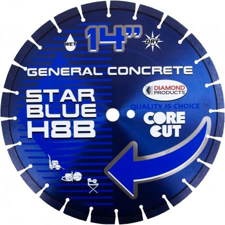 14355 Star Blue High Speed Diamond Blades GP 14"x .125 x 1"