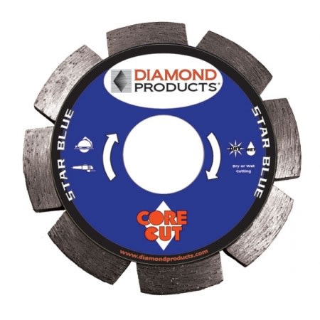 22691 4-1/2"X.250X7/8" Star Blue Segmented Tuck Point Diamond Blades 2-in-1 DT9B