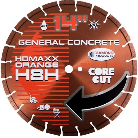 53729 12" Heavy Duty Orange MAXX High Speed Diamond Blades H7H