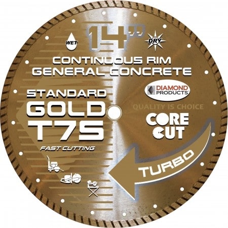 58455 14" Standard Gold High Speed Turbo Blades T7 58455 14" Standard Gold High Speed Turbo Blades T7