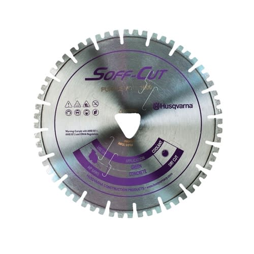 587628304 10" Husqvarna VARI-CUT 1000 Purple W/Skid Plate VC10-1000 Blade 10 pack W/5 Skid Plate