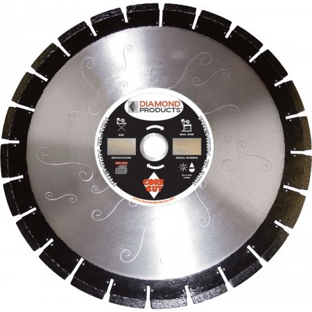66662 Premium Black Silent Core Masonry Diamond Blades 20"x.140x1 DM86PSC