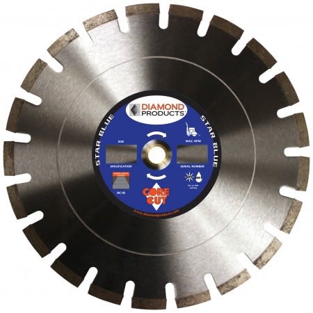 70422 14" Star Blue Segmented Dry Walk Behind Diamond Blades DA2B