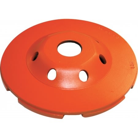 84677 5" Heavy Duty Orange Low Profile Cup Grinders
