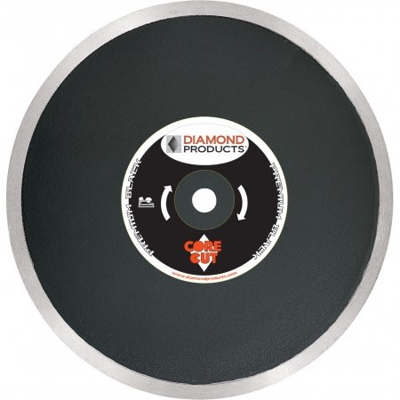 87719 7"X.060X5/8" Premium Black Continuous Rim Tile Diamond Blades TI10P