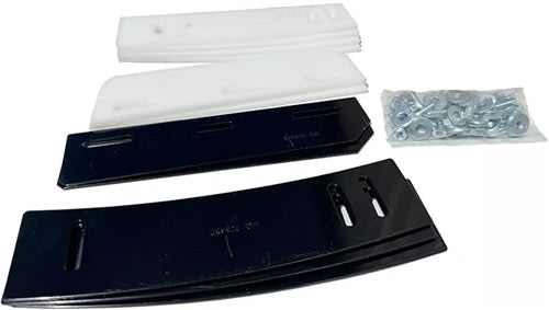 Genuine OEM Poly Blade Kit for MQ- Whiteman EM120, WM120, EM90, WM90 Concrete Mixers Plastic Drum EM204625