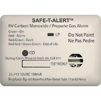 PROPANE AND CARBON MONOXIDE DETECTOR SAFE-T-ALERT WHITE, 25-741-WT