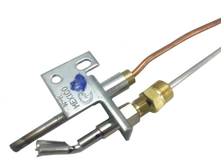 The Suburban water heater pilot burner assembly, part number 525012, is designed for several Suburban SW series RV water heaters, including models like the SW6P, SW6PE, SW10P, and SW10PE.