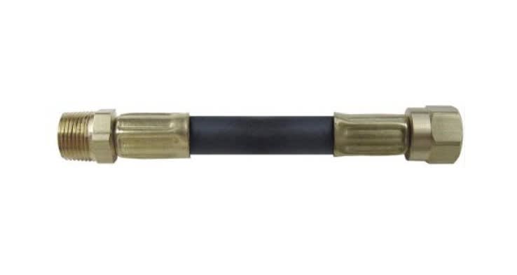 The Marshall Excelsior MER611-36 (also commonly listed as MER611-36P) is a 36-inch LPG propane hose with a 3/8" Male NPT connection on one end and a 1/2" Female Flare Swivel connection on the other.