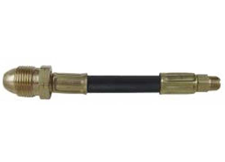 The Marshall Excelsior MER401-12 is a 12-inch high-pressure LPG propane pigtail hose designed for use with RV LP gas applications and propane tanks.
