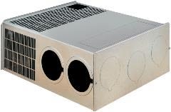 The Suburban SF-35VHFQ 35,000 BTU (manufacturer part number 2587A) is a low-profile, ducted, forced-air LP gas furnace designed for heating mid-size and large RVs. It is known for its installation flexibility and interior serviceability.