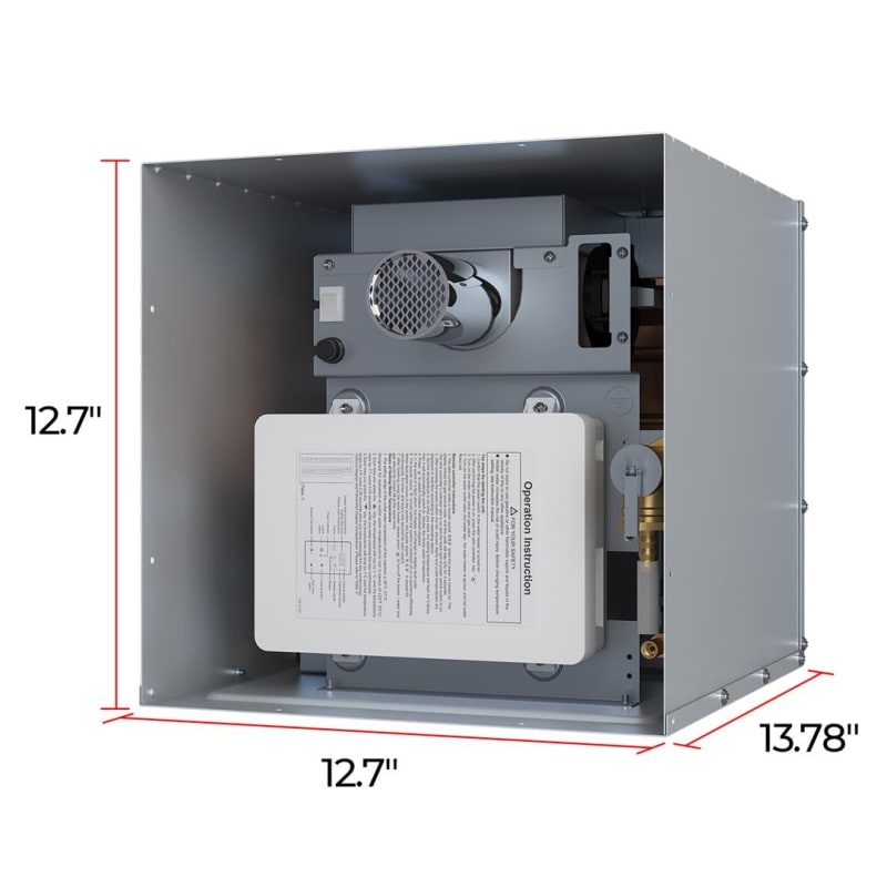The Fogatti InstaShower 7 is a popular tankless water heater designed specifically for RVs, known for providing instant and continuous hot water. It operates on LP (liquid propane) gas and a 12V DC power source.