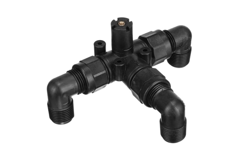 The Nautilus P2 fresh water bypass valve (part #94135) is a three-way diverter valve used in recreational vehicle (RV) water management systems. It is most often manufactured by B&B Molders or Thetford.