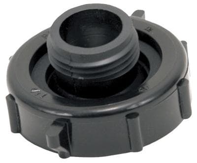 The Valterra T01-0094VP is a black plastic swivel drain connector designed for RVs to facilitate the draining of gray water and prevent hose kinking.
