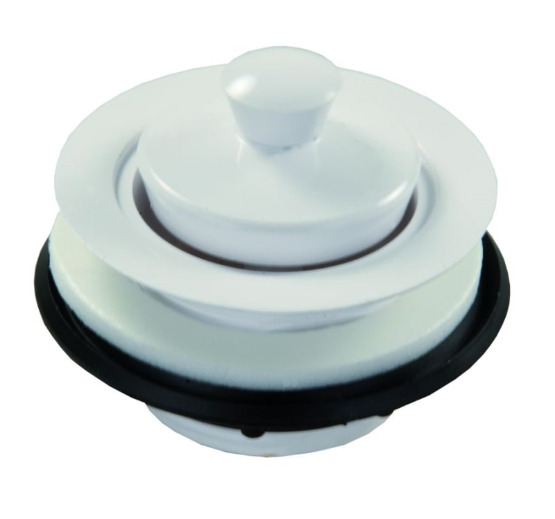 SINK DRAIN STRAINER WITH STOPPER WHITE, 95095