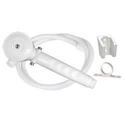 The Phoenix Faucets Single-Function Handheld Shower Kit (PF276024) is a complete shower head and hose kit designed for recreational vehicles (RVs). The kit includes a handheld shower head with a trickle shut-off, a 60-inch vinyl hose,.