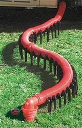 The Valterra Slunky RV Sewer Hose Support, S2000, is a 20-foot collapsible, accordion-style plastic support system that elevates your RV sewer drain hose off the ground. Its sloping design creates a consistent downhill path for waste to drain.