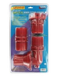 The Valterra F02-3303 EZ Coupler Kit is a three-piece system for RV sewer hoses that uses threaded fittings to create secure, leak-proof connections without the need for hose clamps. It is compatible with RV sewer hoses and adapts them for use.