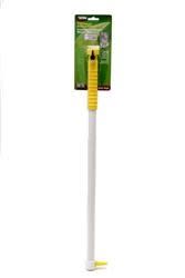 The Valterra Master Blaster Tank Wand (A01-0184VP) is a handheld cleaning tool designed to help flush out residual waste and debris from an RV's black water holding tank. It attaches to a standard garden hose to create a powerful stream of water for tank.