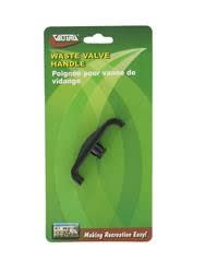The Valterra T1003-6VP is a plastic replacement handle for Bladex and Valterra RV waste valves, designed for easy, threaded attachment.