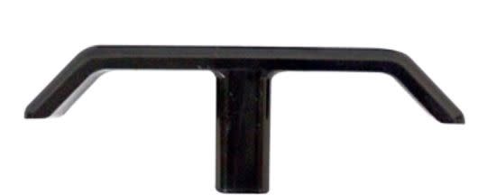 The LaSalle Bristol 66IHANDLE is a replacement plastic T-handle for LaSalle Bristol cable-actuated sewer waste gate valves on RVs. It is threaded for easy, screw-on installation.