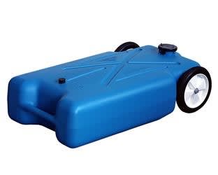The Barker 11104 is a 22-gallon portable sewer tote tank from the Tote-Along series. It is designed for RV campers who need to transport waste to a dump station without having to move their entire RV.