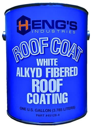 Heng's Industries Rubber Roof Coating – 2 Gallons, White, UV & Weather Resistant For RV, Camper, Metal Roofs