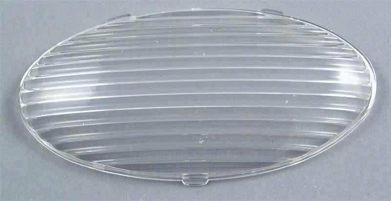 The LaSalle Bristol GSAM4046 is a clear, oval-shaped snap-on replacement lens for Gustafson RV porch lights, specifically compatible with models AM4032 and AM4033.