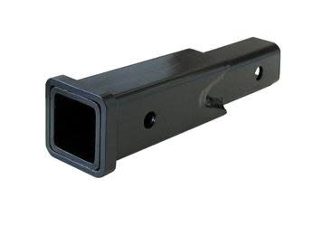 The Roadmaster Hitch Extension Receiver (071-75) is a 7.5-inch extension for a 2-inch receiver hitch. It is designed for flat towing a vehicle behind a motorhome, with a 6,000-pound Gross Vehicle Weight Rating (GVWR) and a 200-pound maximum tongue.