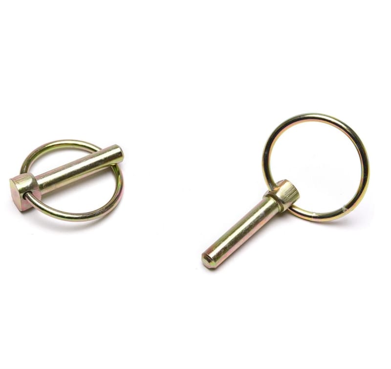 The Roadmaster 910024 Quick Disconnect Linch Pins are a two-pack of replacement linchpins for securing Roadmaster tow bars and crossbars. They are made from durable steel and designed for long-lasting use in towing and other applications.