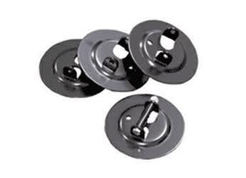 The BAL Trailer Stabilizer Jack Base Pads 4pk (model number 23035) are designed to provide extra support on soft ground for light trailer stabilizing jacks. They attach permanently to the stabilizer, so there's no need to store or set them up separately.