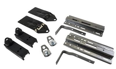 The Lippert Components Happijac FT-UT9 (part number 182910) is a frame-mounted tie-down system for securing a truck camper to your Ford truck.