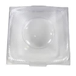 The Arcon 11826 is a clear, rectangular replacement lens for Arcon Economy Series single/double dome lights, commonly used in RVs.