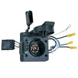 The Husky Towing 13165 Multi-Tow Trailer Connector Adapter, which provides both a 7-way RV blade and a 4-wire flat towing option from a vehicle that currently only has a 4-wire flat connection.