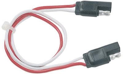 The Husky Towing 30259 is a 2-way flat trailer wiring connector that serves as an extension harness or a replacement plug for a hardwired accessory.
