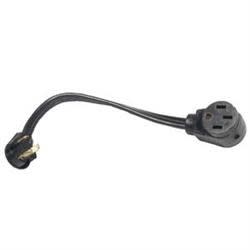 The Arcon 14244 is an 18-inch flat wire pigtail adapter that converts a 50 Amp female RV power inlet to a 30 Amp male plug for connecting to a 30-amp electrical hookup. It is designed for simple, safe power conversion at RV parks or generators.