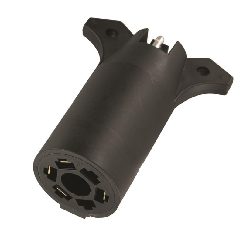 The Valterra A10-7274 is a trailer wiring adapter designed to convert a vehicle's 7-pole (or 7-way) RV blade-style connector to a standard 4-way flat trailer connector. This allows a tow vehicle with a 7-way socket to tow a trailer that only has a 4-way.