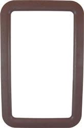 The Valterra A77009 RV Entry Door Exterior Window Frame in brown is a factory-authorized replacement part made of durable ABS plastic designed to protect your RV's interior from the elements.